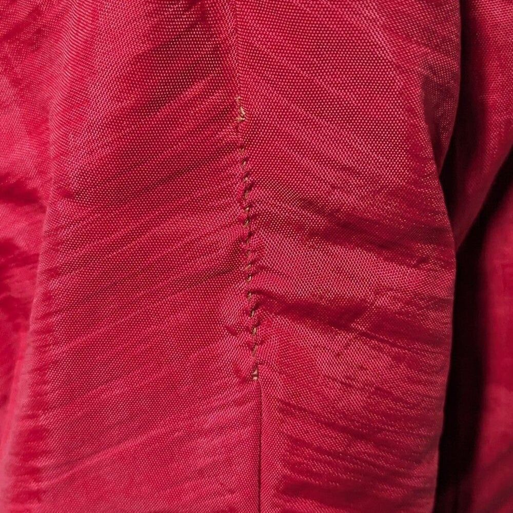 Vintage Buddy Bates Size 8 Red Nylon Jacket with Black Trim 90s Y2K Gorpcore - Picture 12 of 12